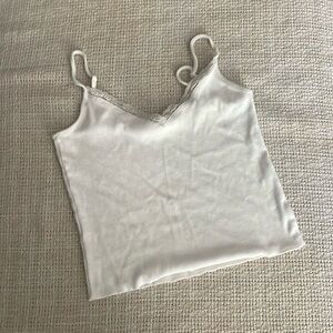 White cropped cami